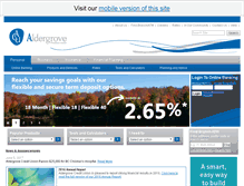 Tablet Screenshot of aldergrovecu.ca